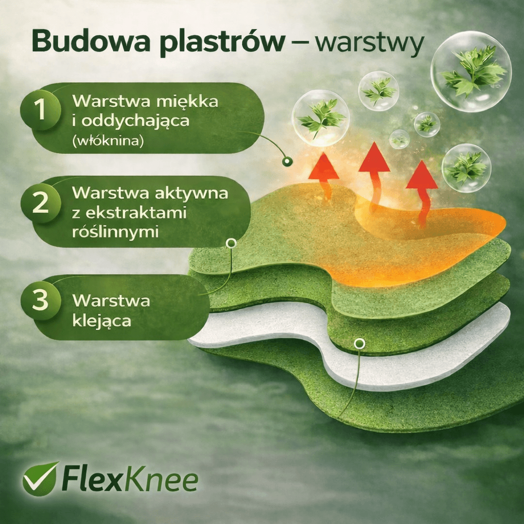 Flexi Pads - Ultra plastry ziołowe na ból kolana